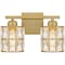 Quoizel Gibson Bath 2 Lights Aged Brass GIB8613AB - alternate 1